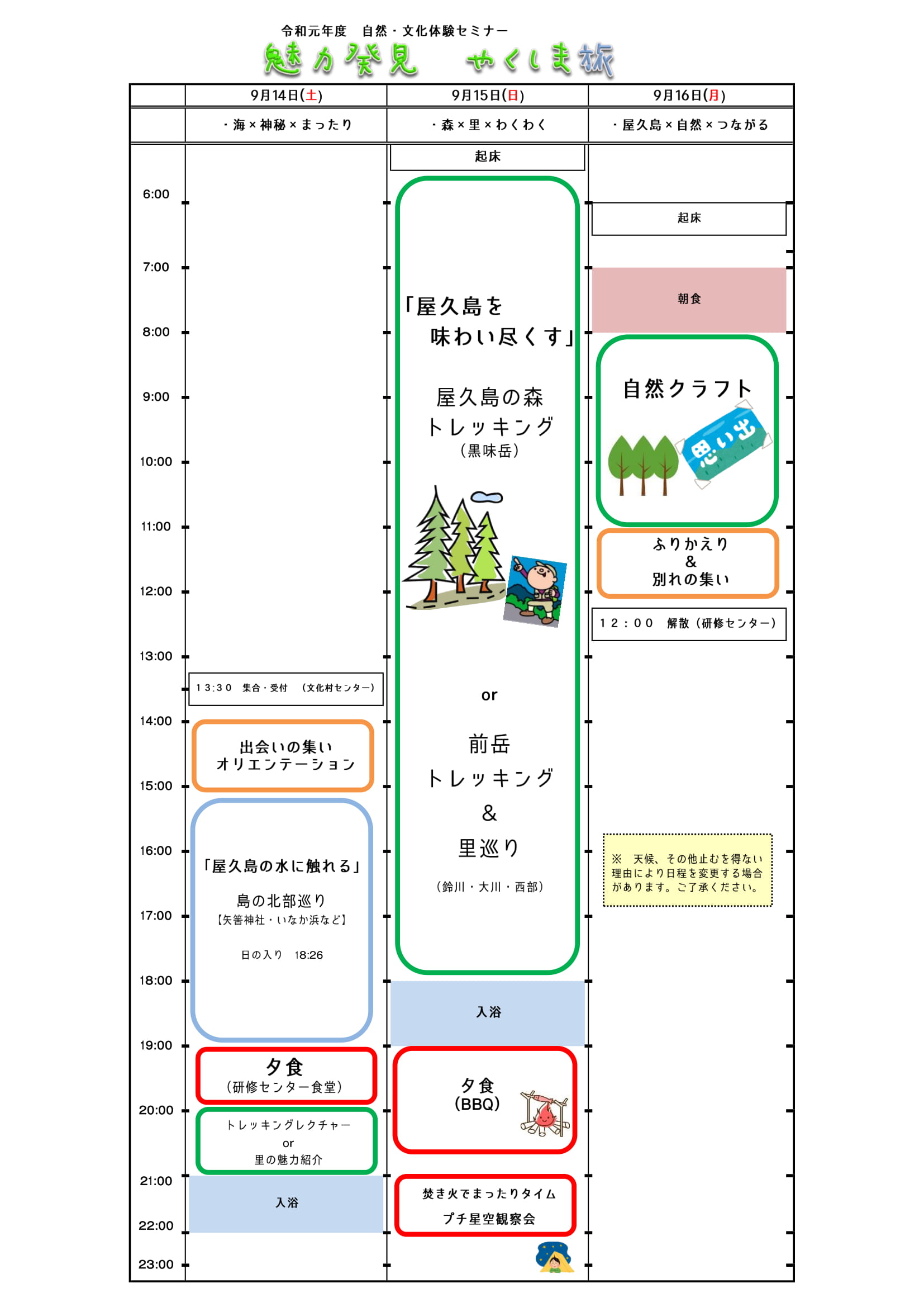 魅力発見　やくしま旅